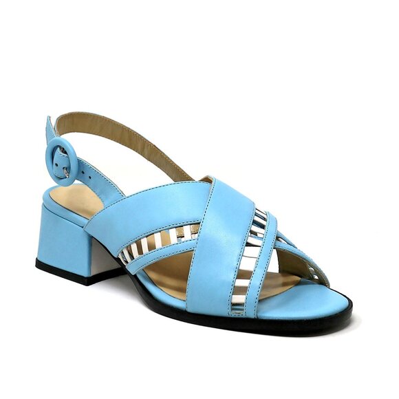 Sylven New York Simone Sandal - Blue + White (US 7) - Picture 4 of 6